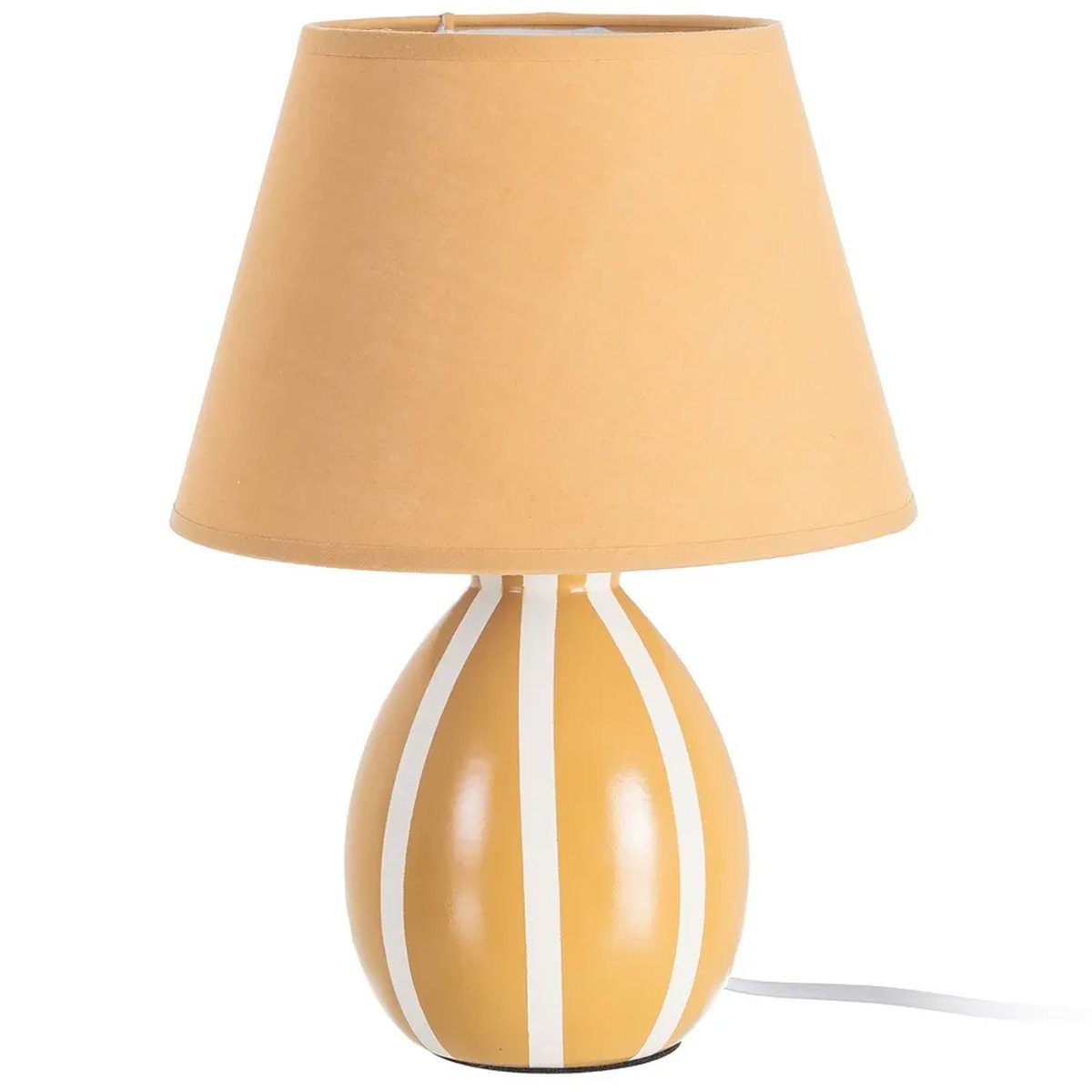 Lampe à poser céramique jaune 22x22x30cm jaune, WADIGA
