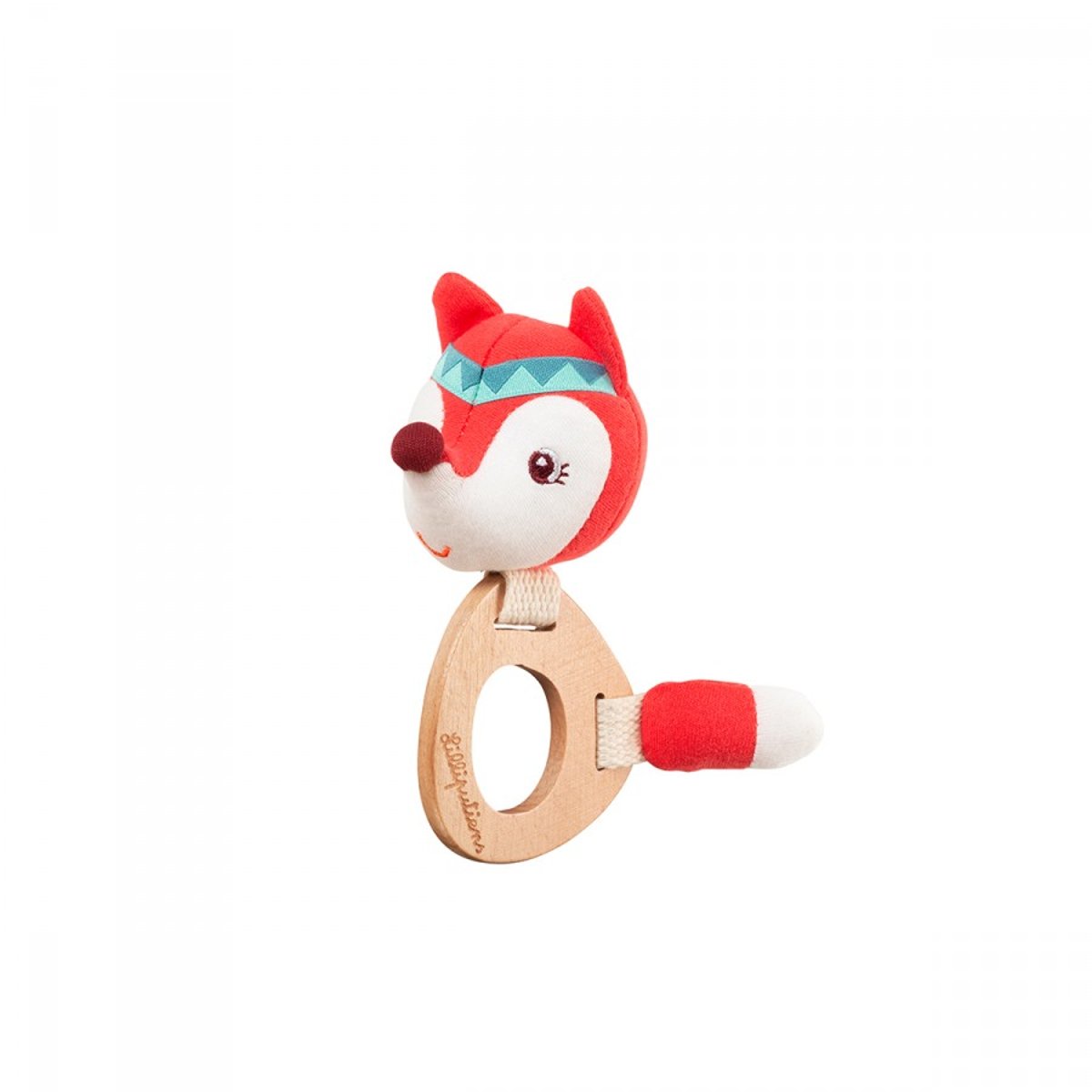 Hochet Eco Alice orange, LILLIPUTIENS