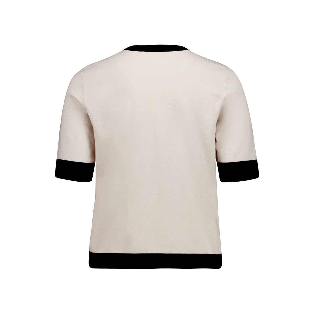 Pull-over en maille à poches patch beige/black, BETTY BARCLAY