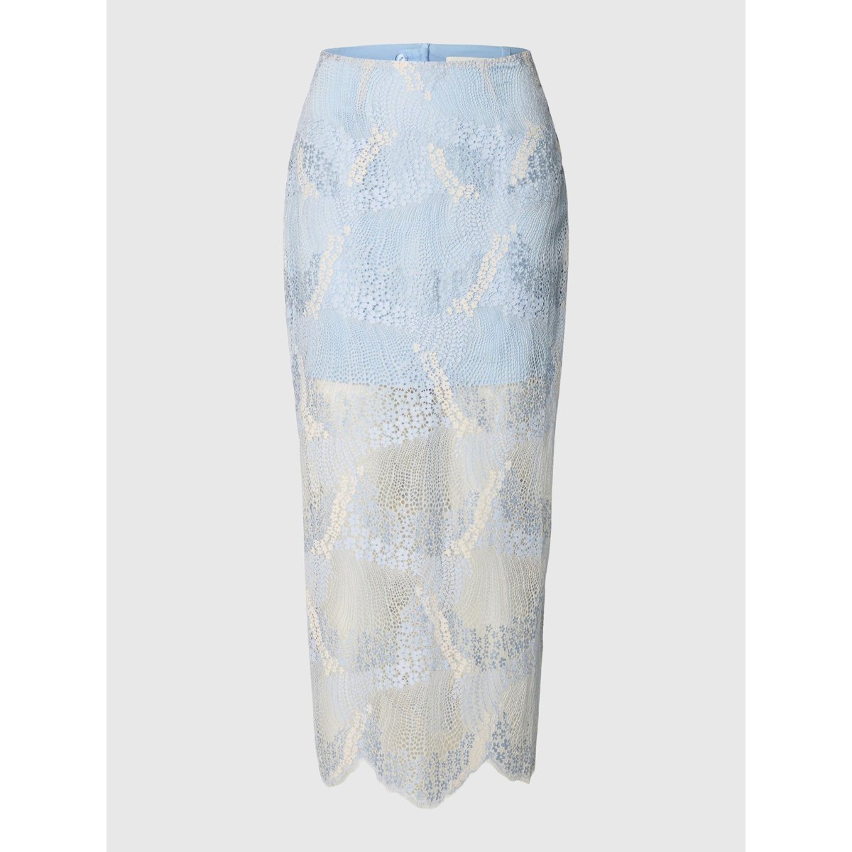 Jupe Mi-Longue cashmere blue, SELECTED