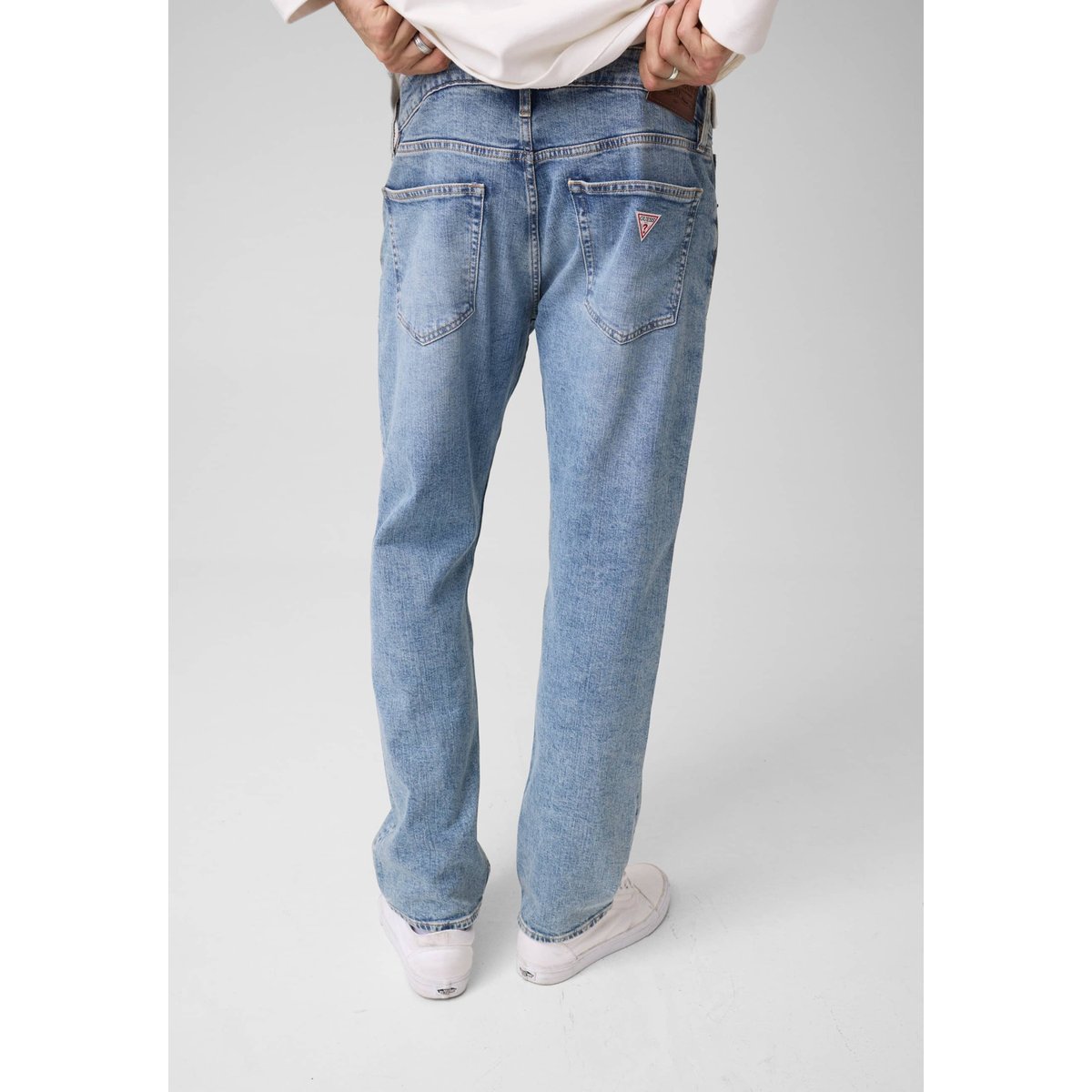G16 Straight Jean Jambe bleu clair, GUESS JEANS