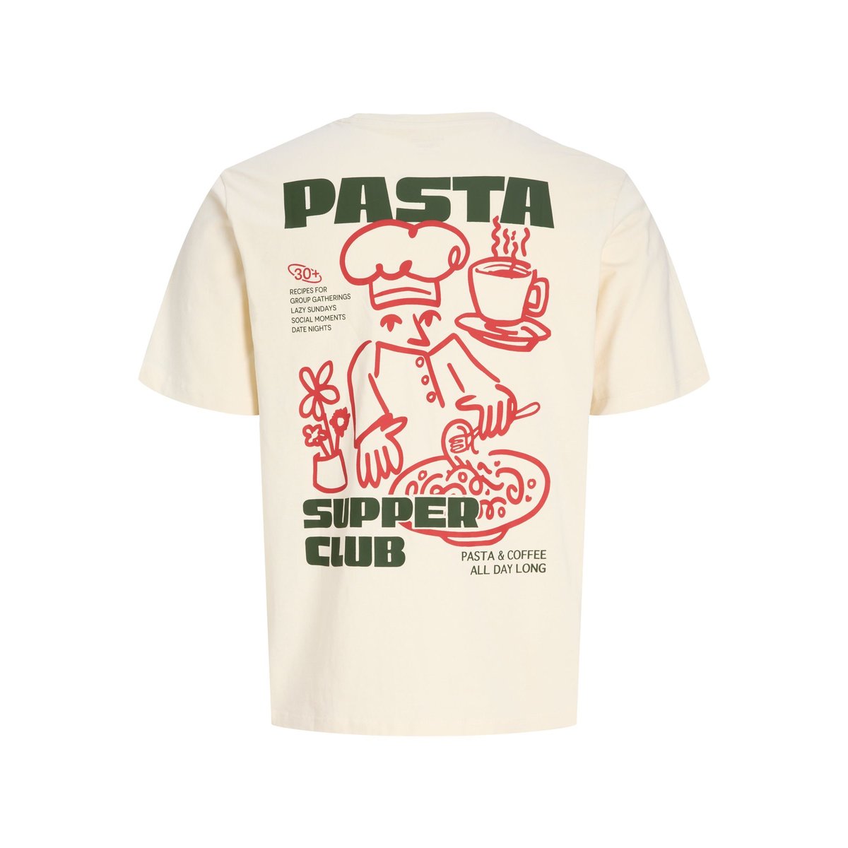 T-Shirt antique white, JACK & JONES