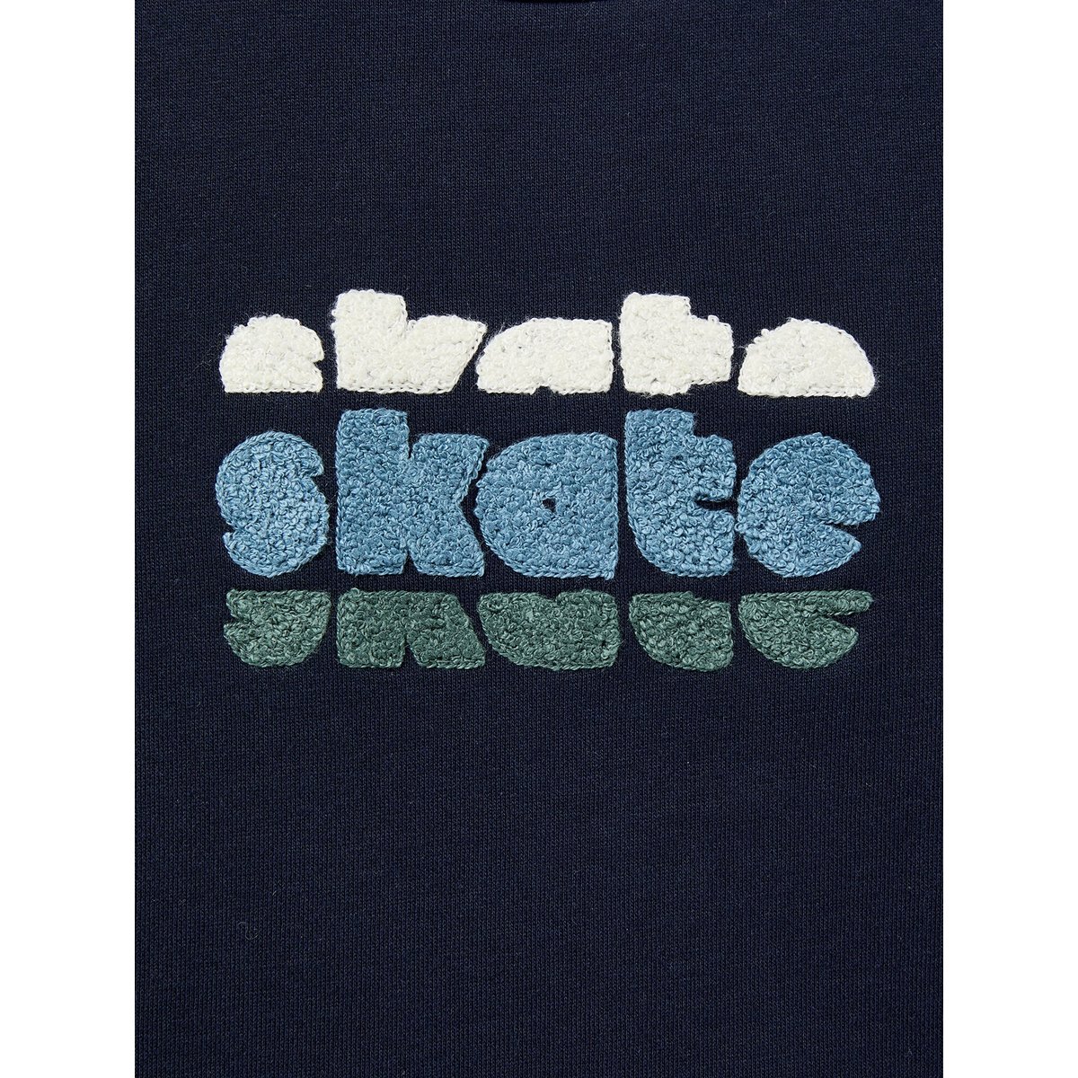 Sweat brodé marine, CYRILLUS