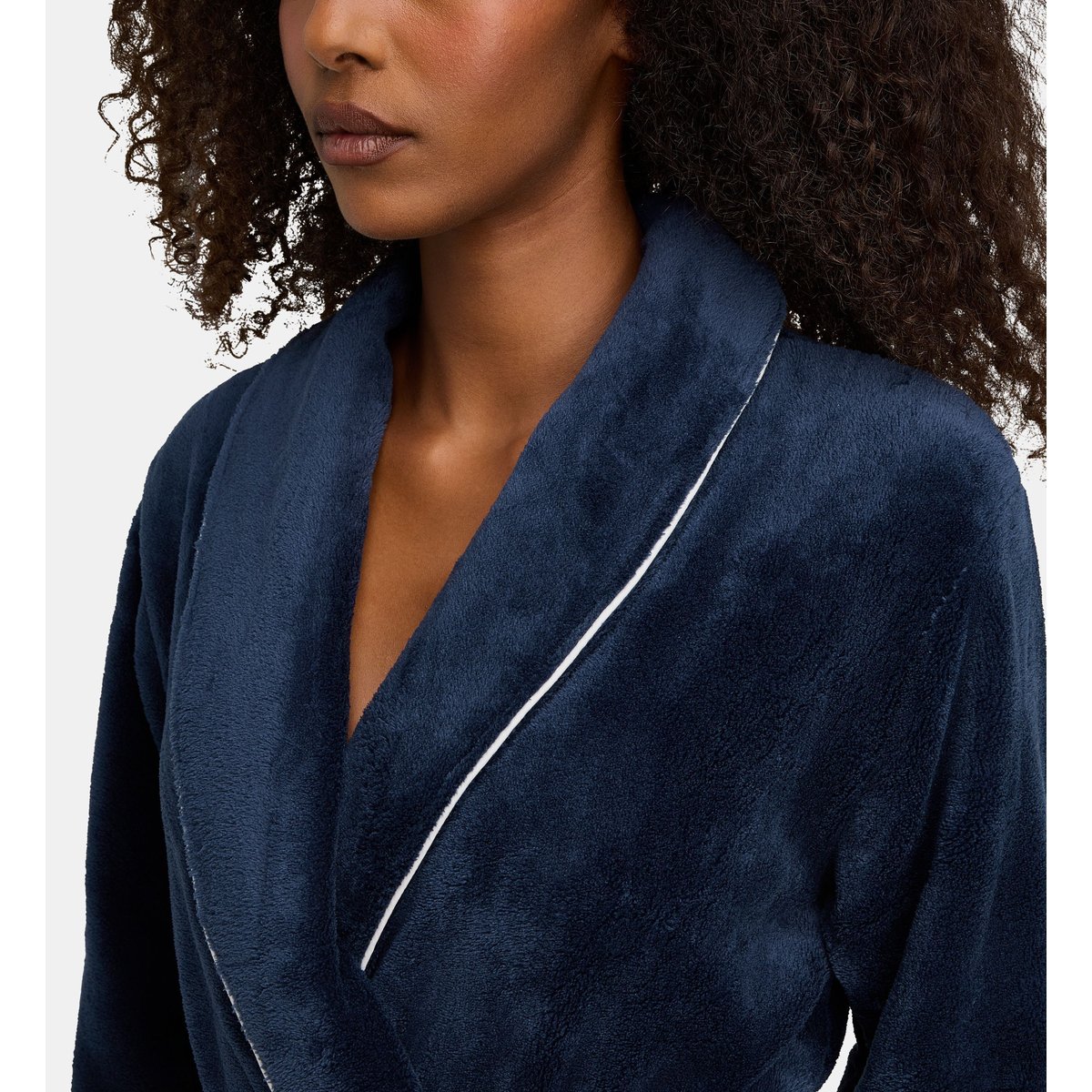 Robe de chambre peignoir danil 1 éponge douce bleu marine, GALERIES LAFAYETTE