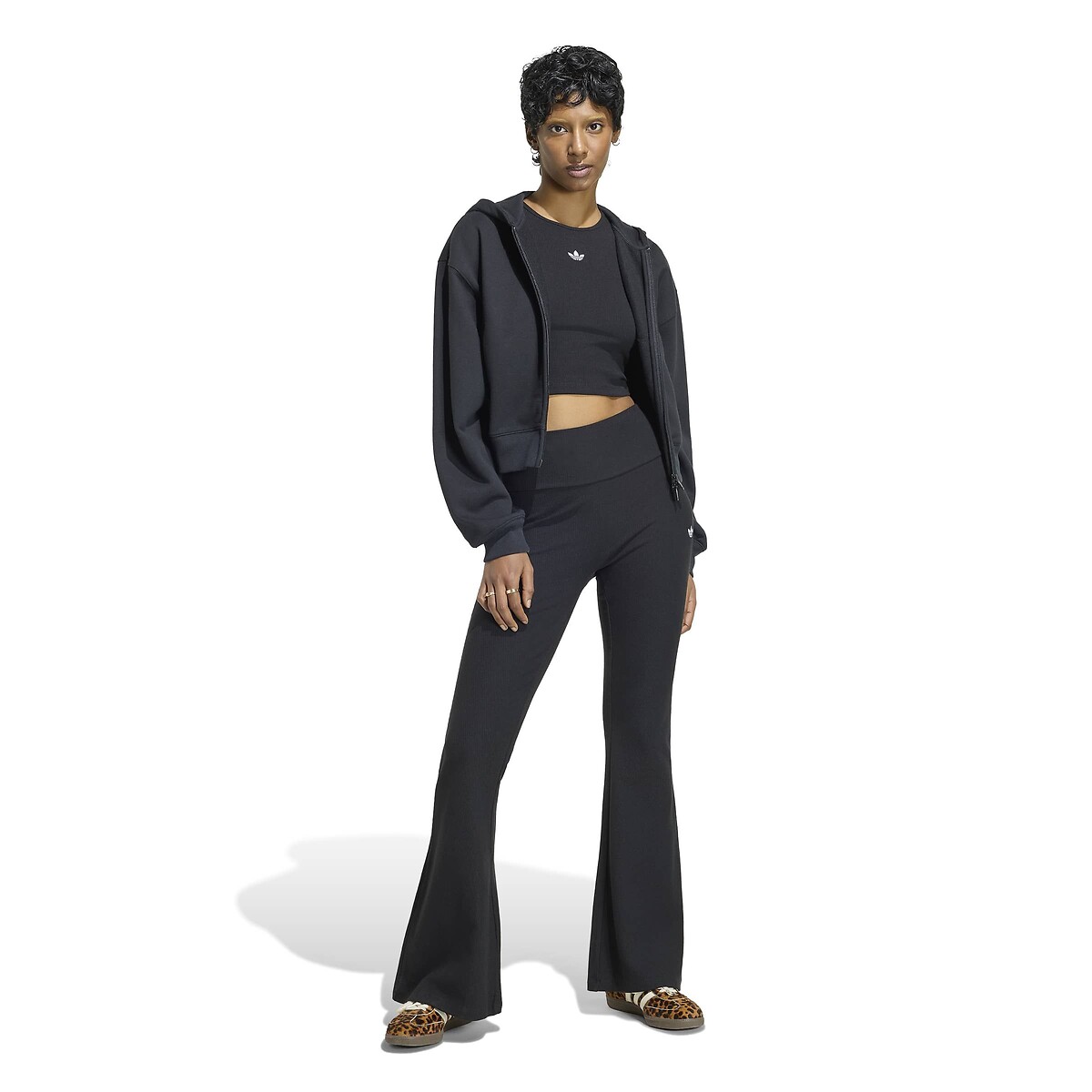 Essential Flared Sports Trousers black, adidas Originals