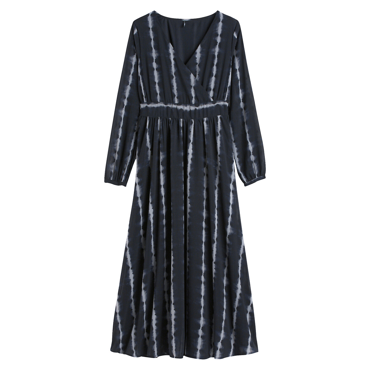Robe longue imprimée noir/blanc, ONLY