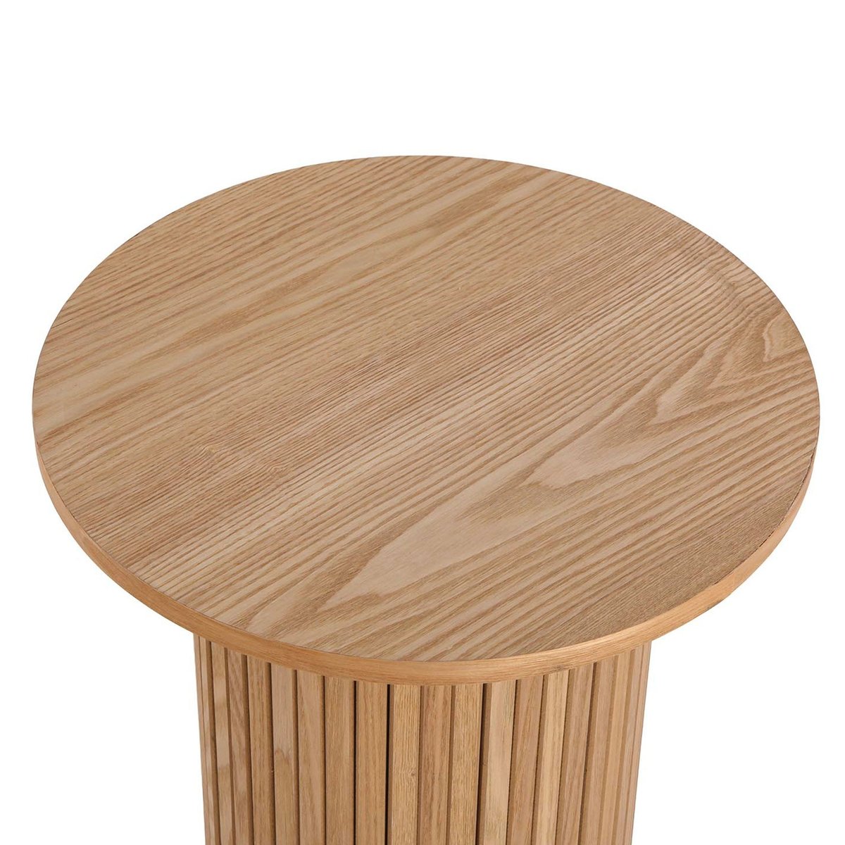 Table d'appoint design ronde en bois 40x40x50cm bois, VERSA