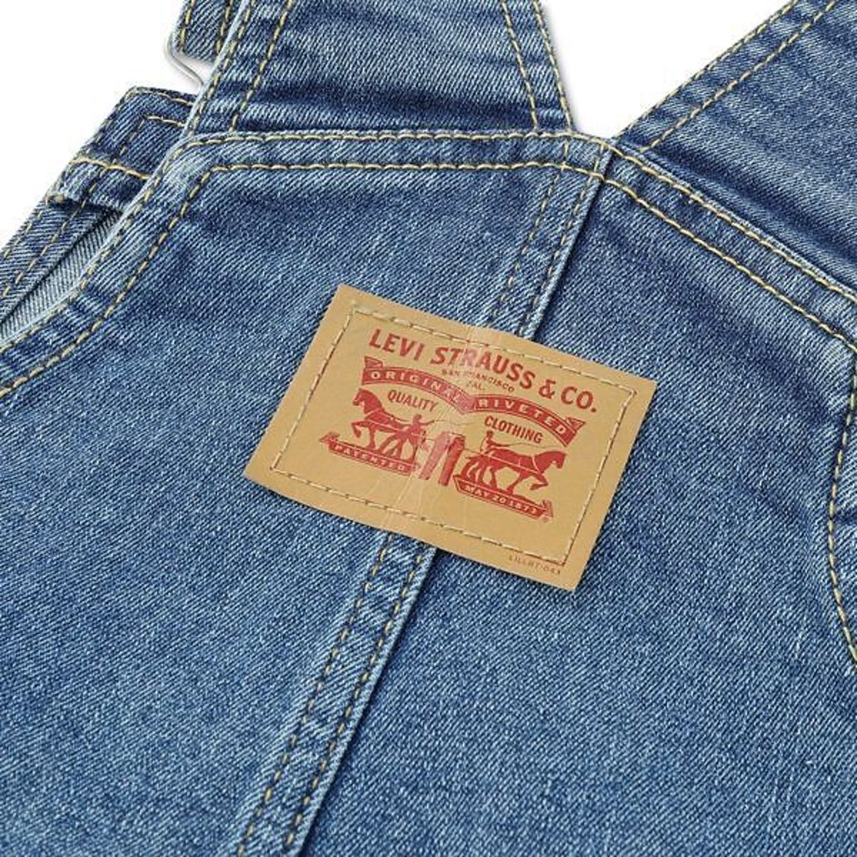 Jeans-Latzhose, verstellbare Träger denim blue, LEVI'S KIDS