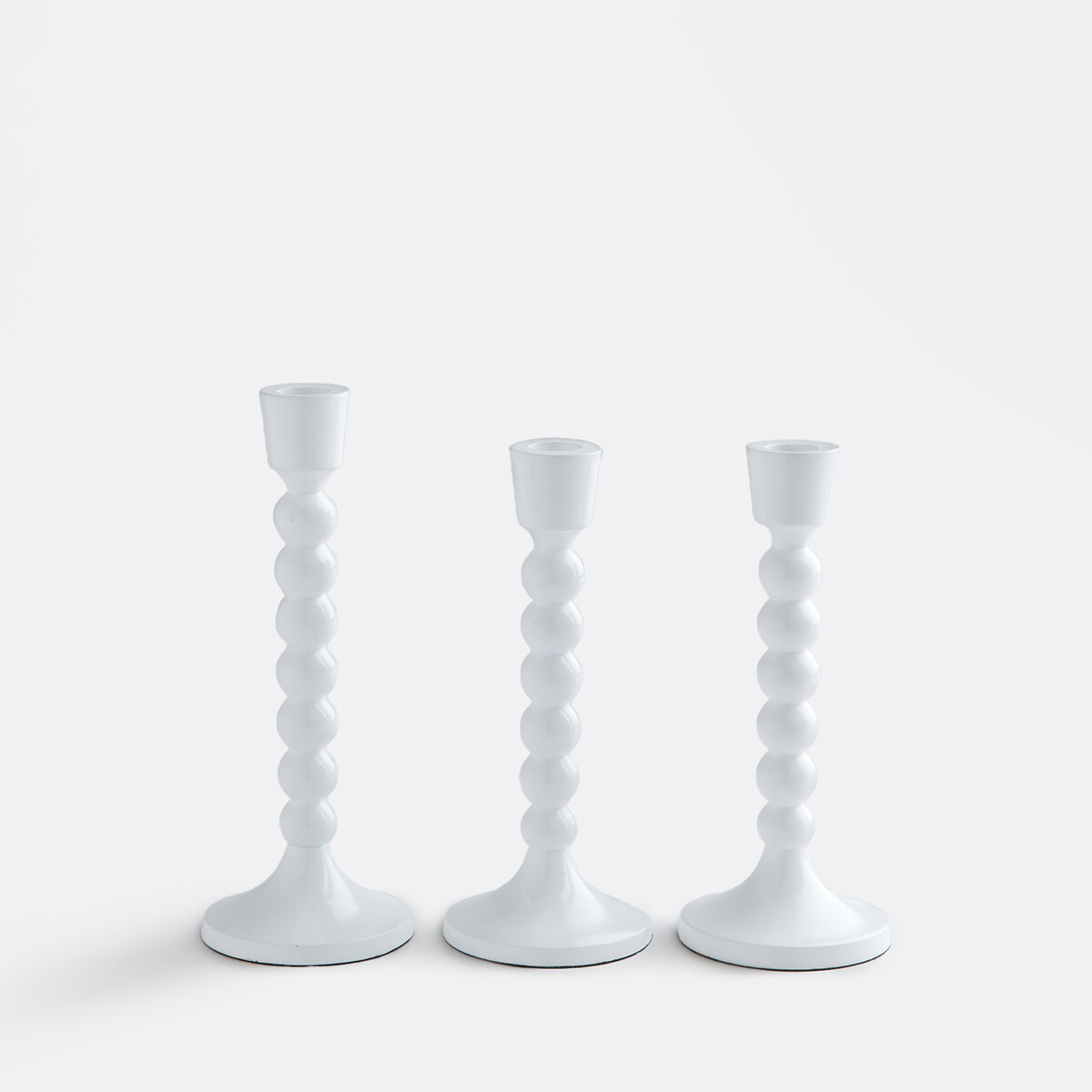 Lot de 3 bougeoirs, Riya blanc, LA REDOUTE INTERIEURS