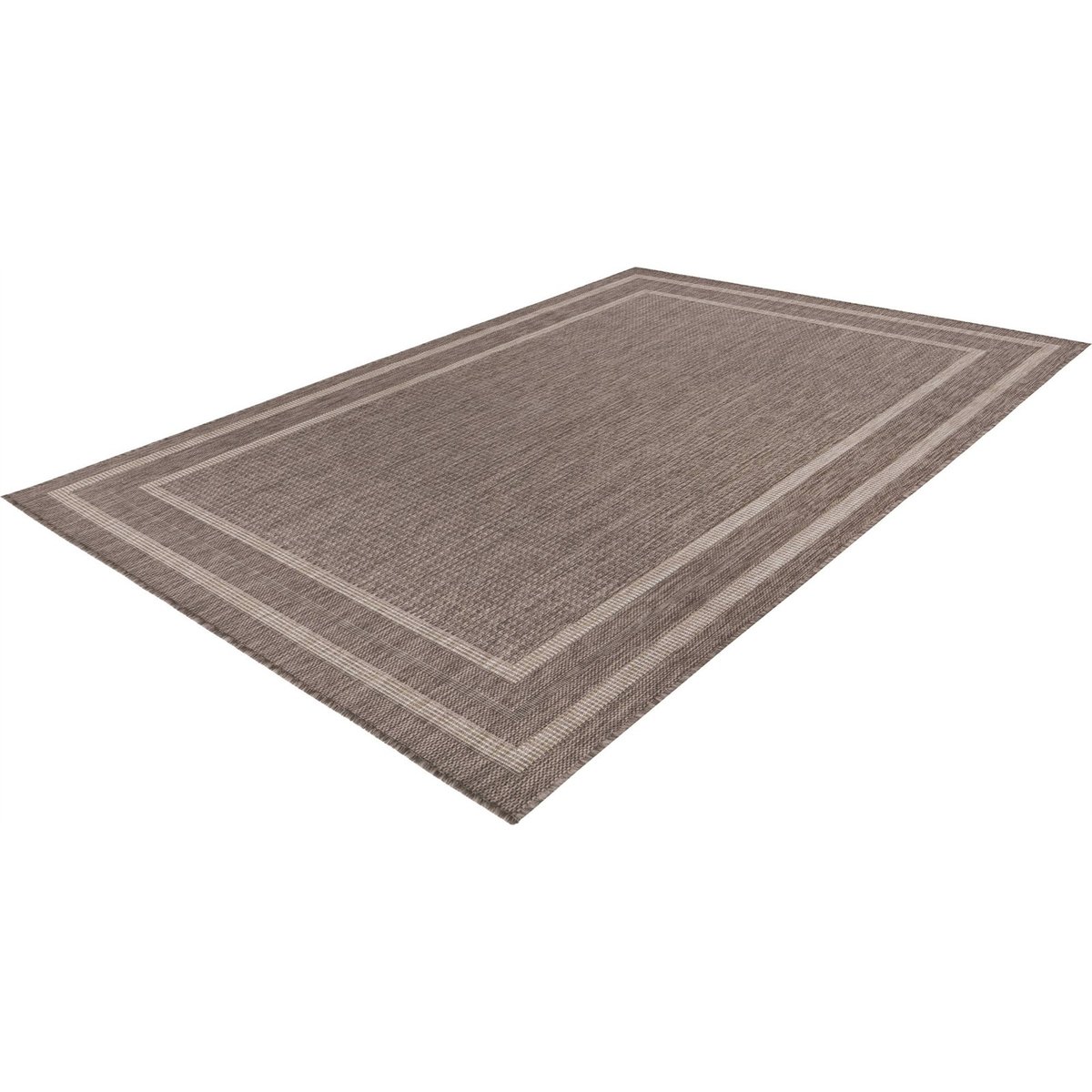 Tapis rectangulaire, Nibru taupe gris chaud chiné, ARTE ESPINA