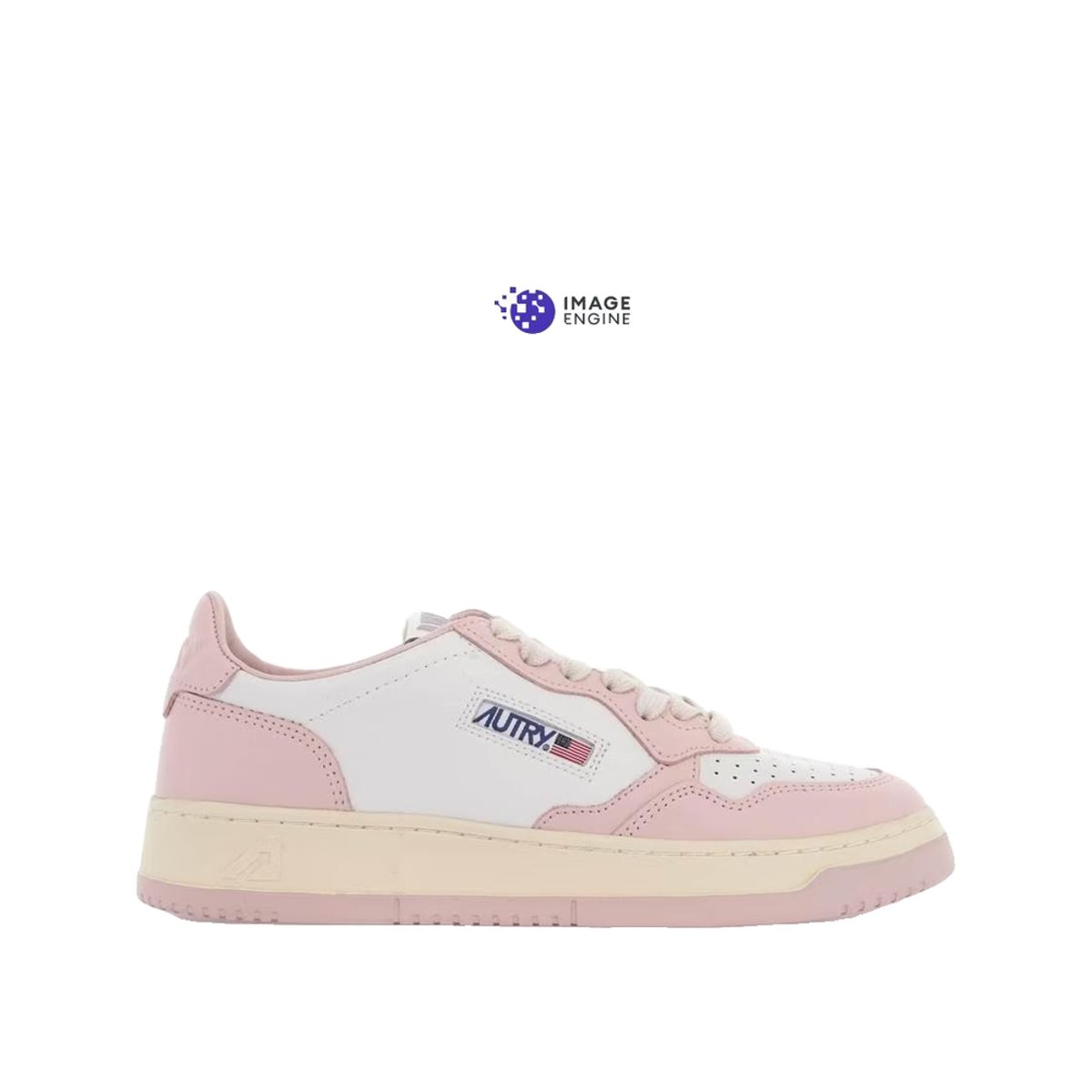 Sneakers AUTRY MEDALIST LOW blanc / rose / camel, AUTRY