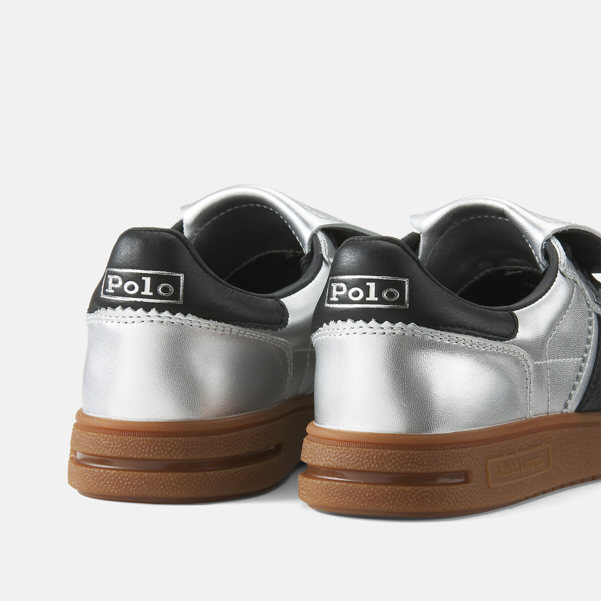 Scarpe da ginnastica Bedford in pelle argent, POLO RALPH LAUREN