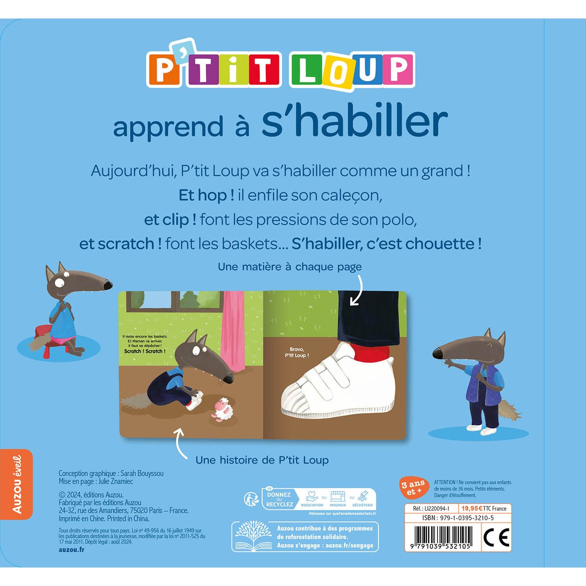 Livre P'tit Loup multicolore, EDITIONS AUZOU
