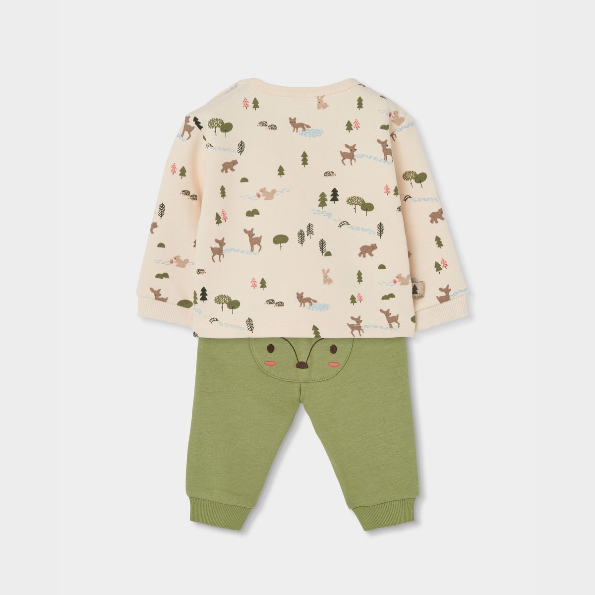Ensemble maille bébé garçon imprimé forêt multicolore, BOBOLI