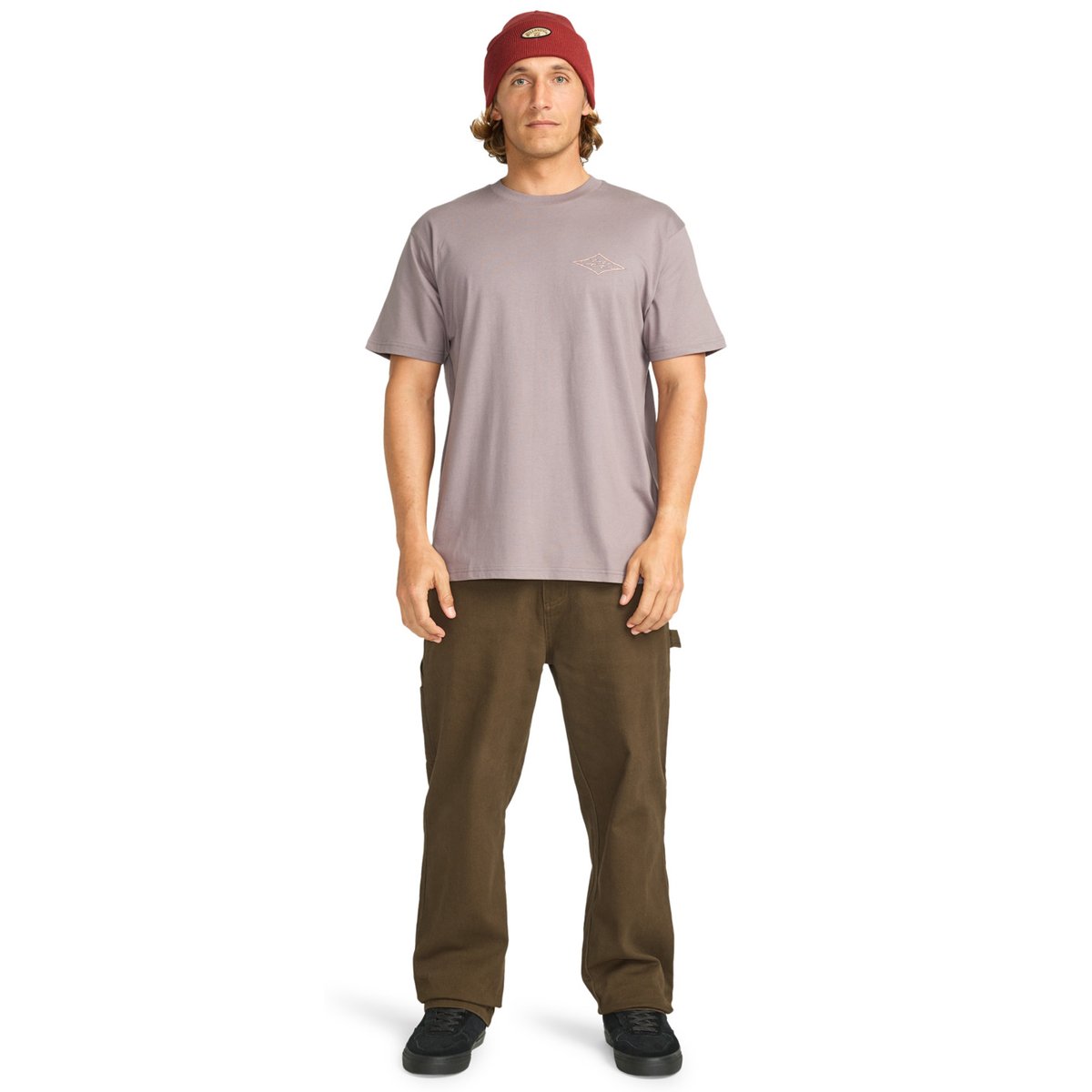 T shirt manches courtes CRAYON WAVE gris dusty purple, BILLABONG