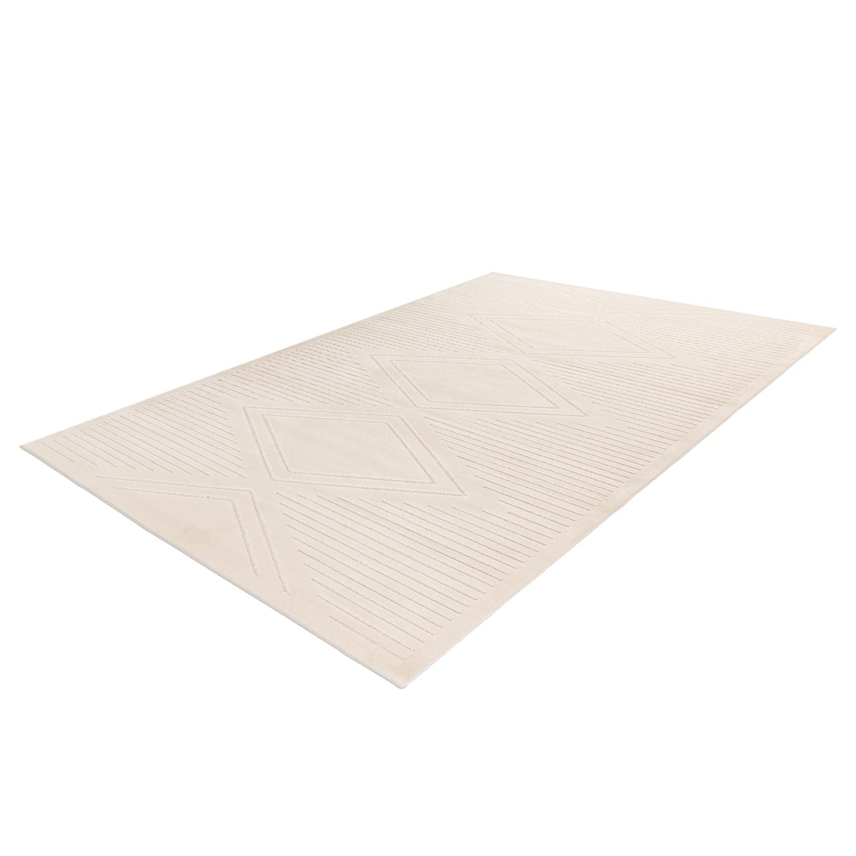 Tapis salon et chambre moderne et design MATILDA blanc, NOVATREND