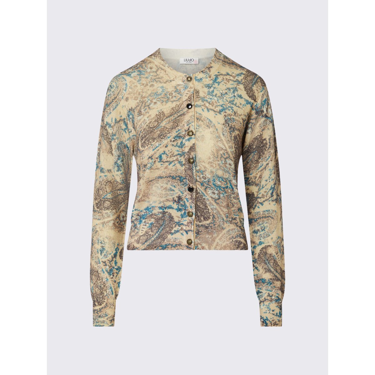 Cardigan en maille imprimée cachemire, LIU JO