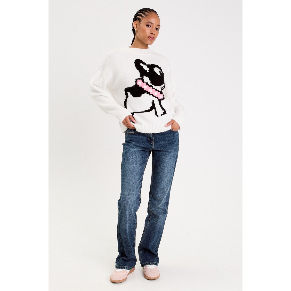 Pull manches longues ecru, CACHE CACHE