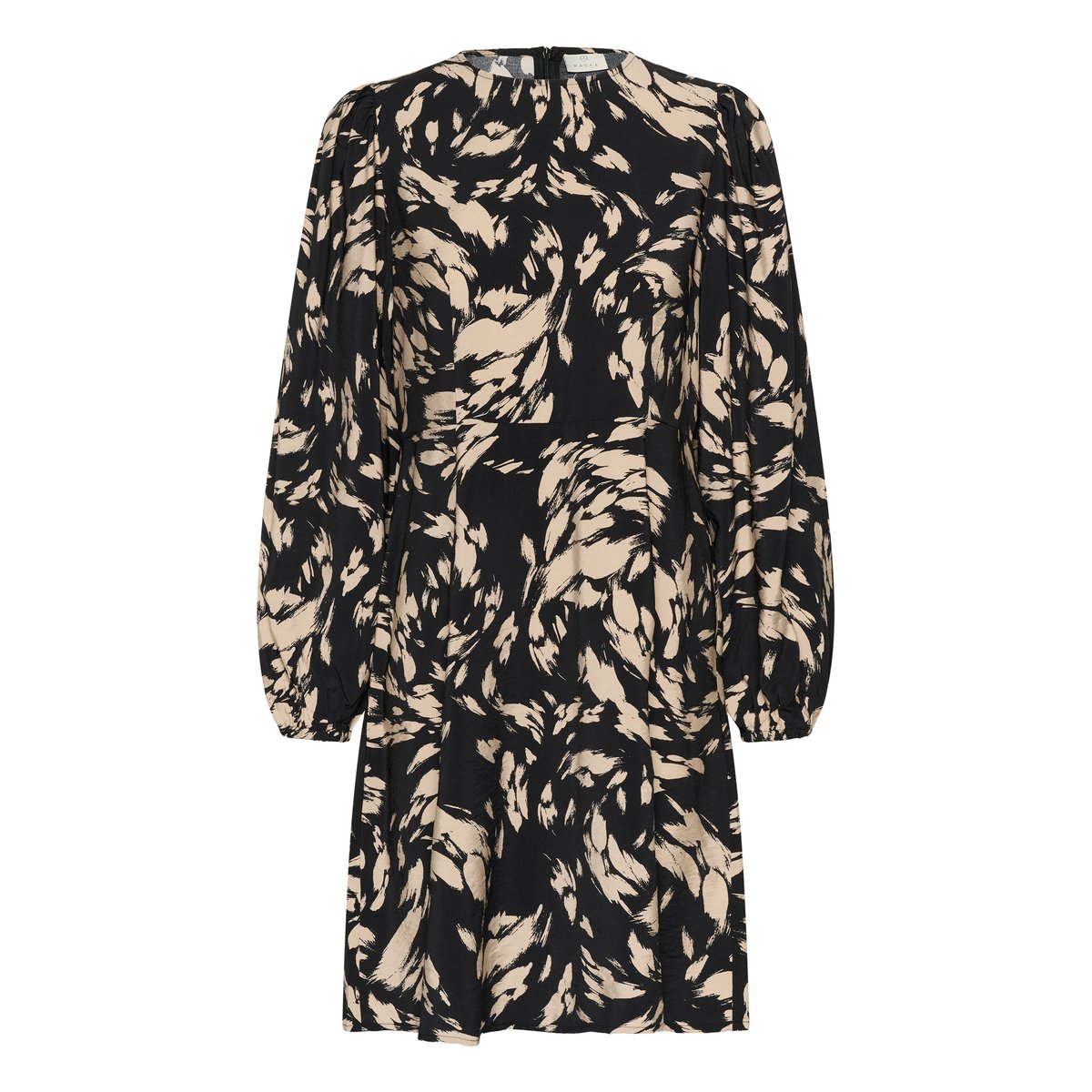 Robe noir blakc gray graphic, KAFFE
