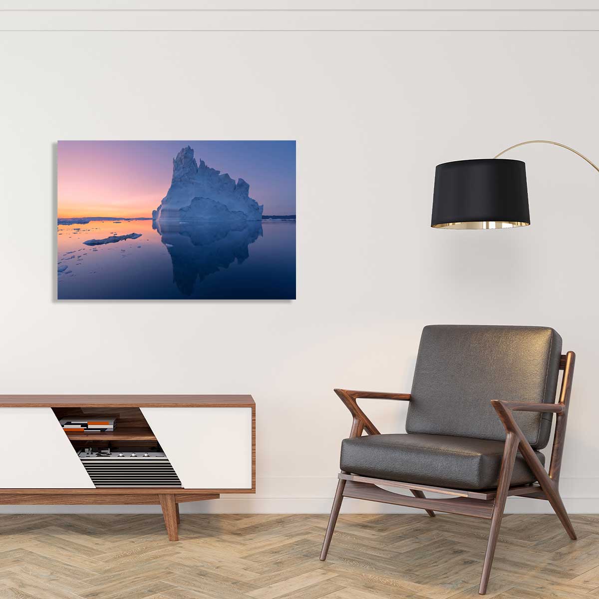 Tableau iceberg disco tableau alu dibond, HEXOA