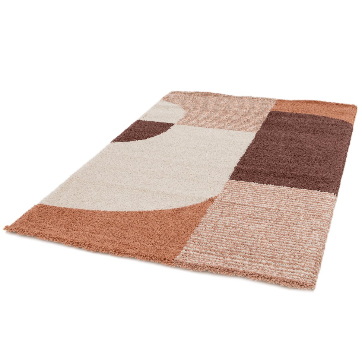 Tapis épais et confortable BAUHAUS rouge naturel, AFK LIVING