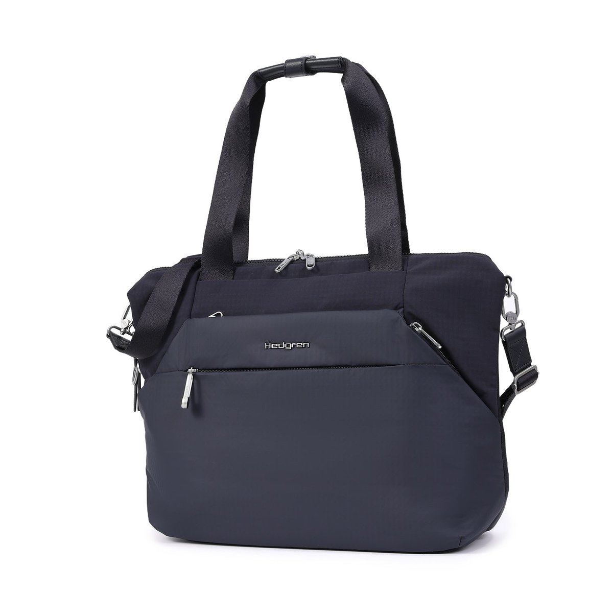 Cabas horizontal extensible avec protection RFID vulcan blue, HEDGREN