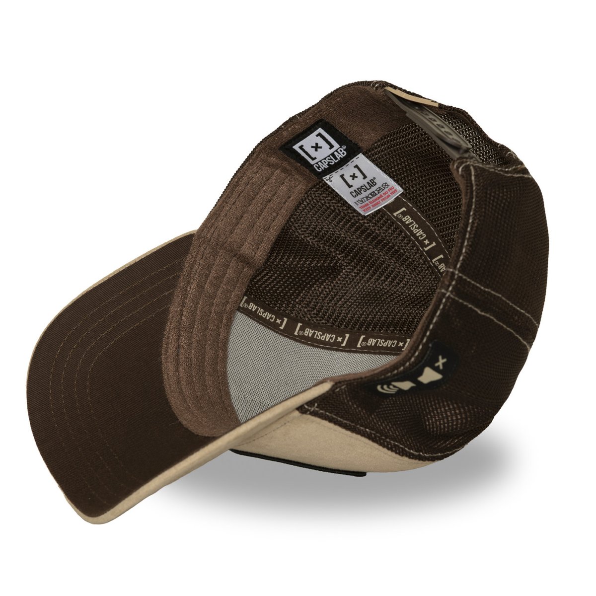 Casquette Trucker Art beige/marron/noir/jaune/vert, CAPSLAB