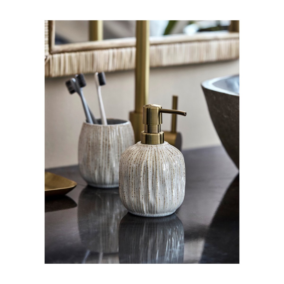 Distributeur de savon Deco blanc, HOUSE DOCTOR