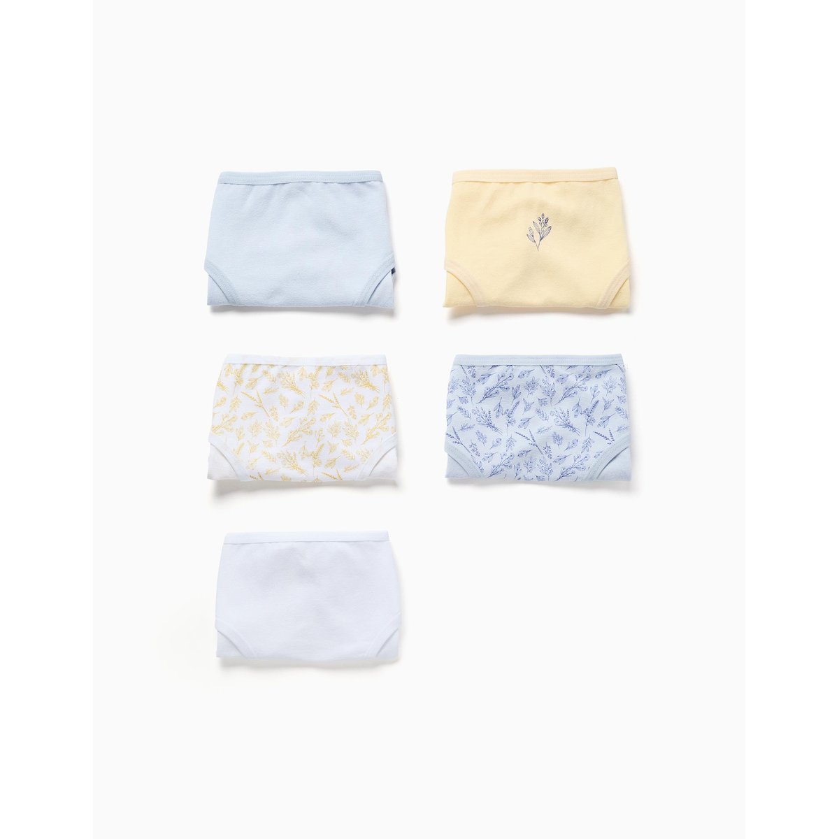 Lot de 5 culottes en coton à imprimés floraux multicolore, ZIPPY