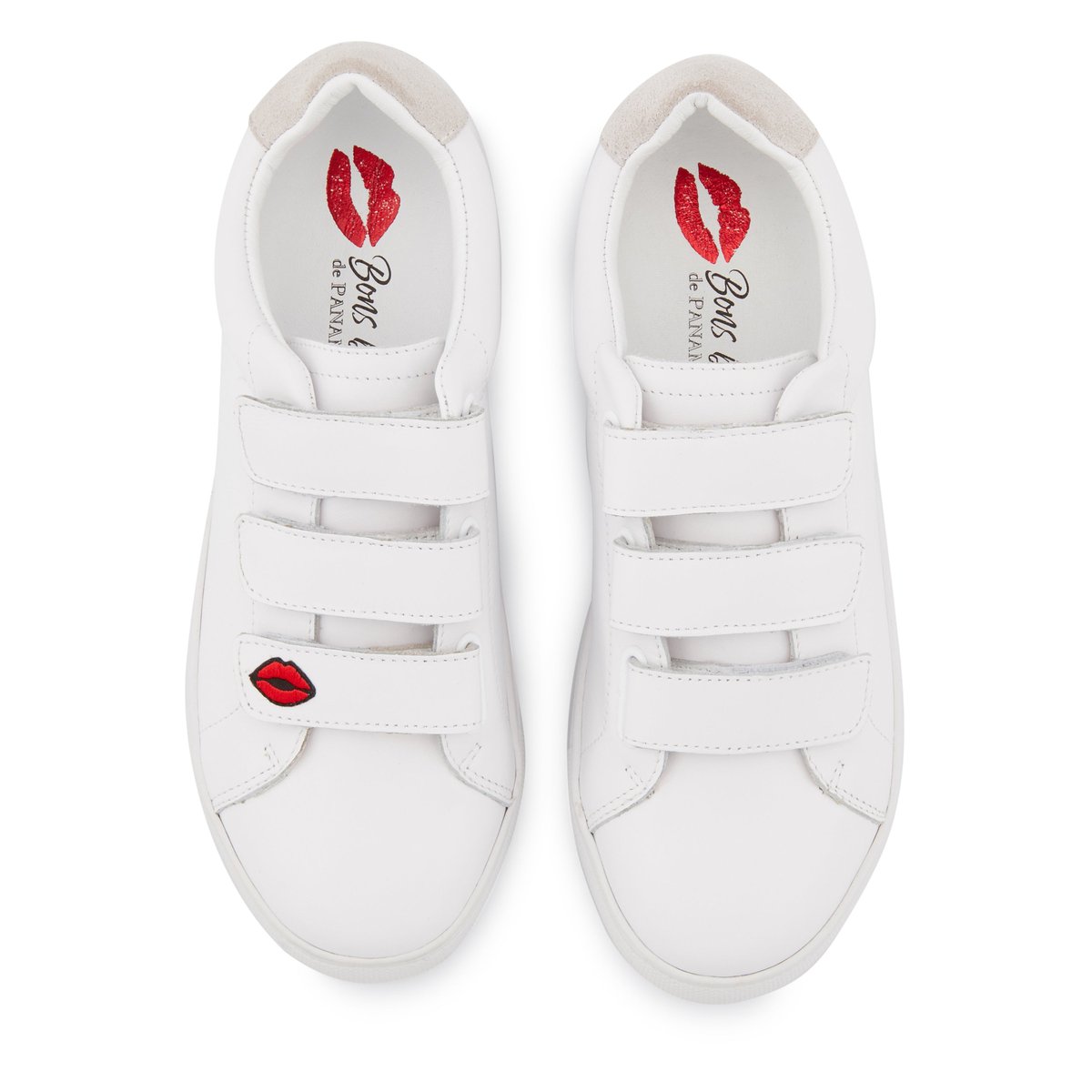 Baskets En Cuir Edith Legende blanc, BONS BAISERS