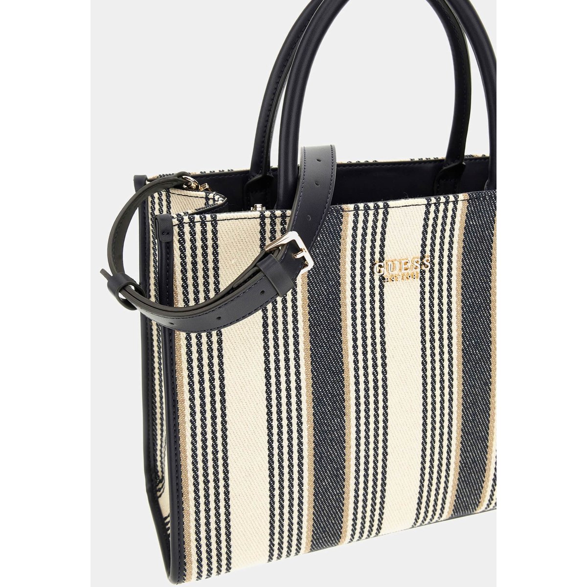 Sac À Main Nicolette En Toile blau multi, GUESS