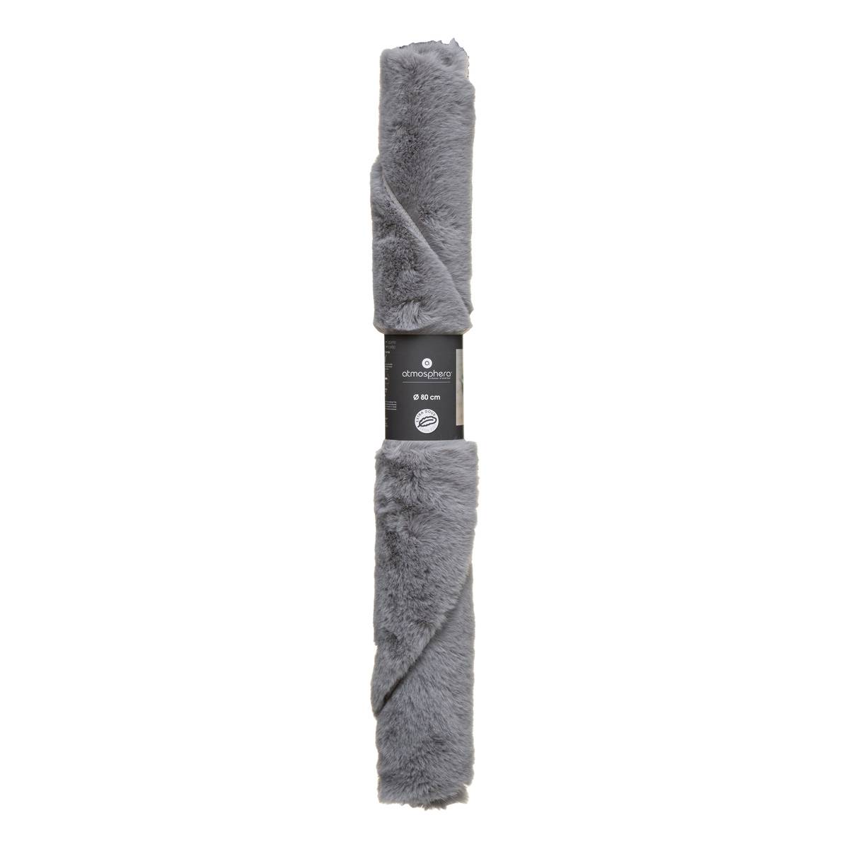 Tapis extra doux COUKA gris galet, ATMOSPHERA