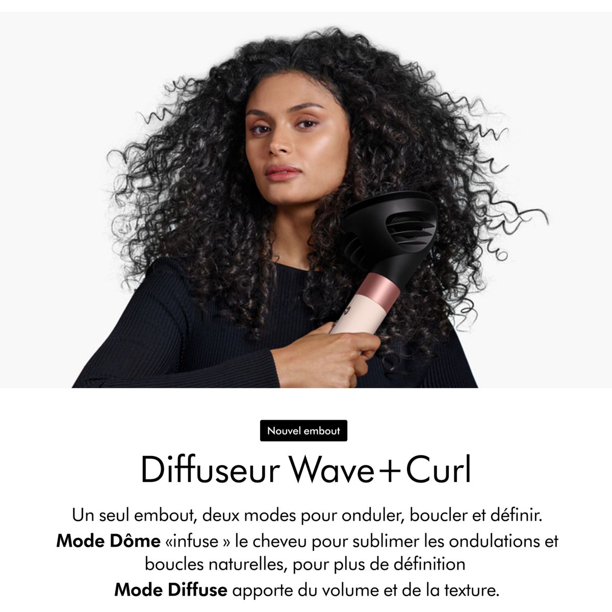 Fer multistyle Airwrap i.d Bouclés à frisés Rose Céramique couleur unique, DYSON