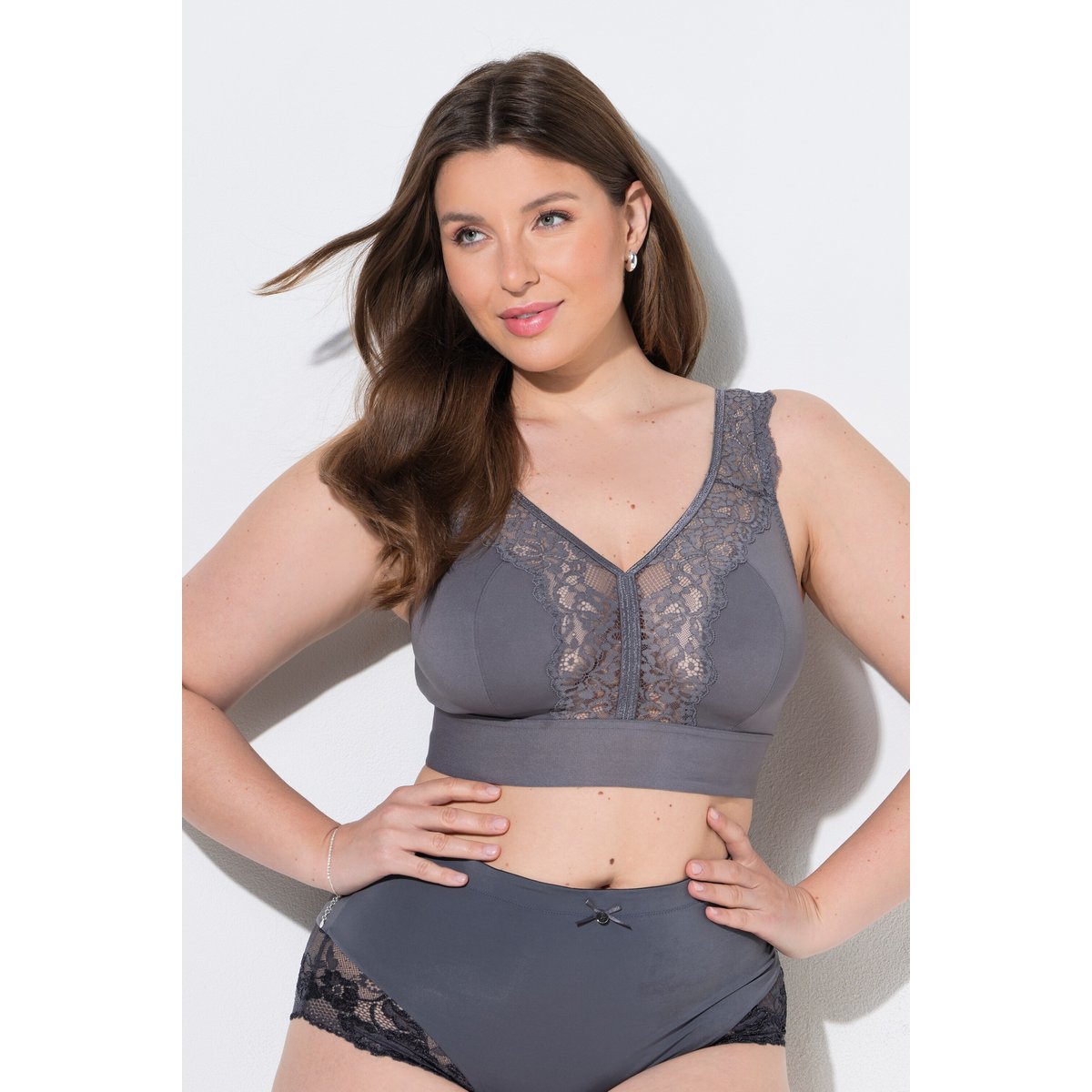 Bralette gris foncé, ULLA POPKEN