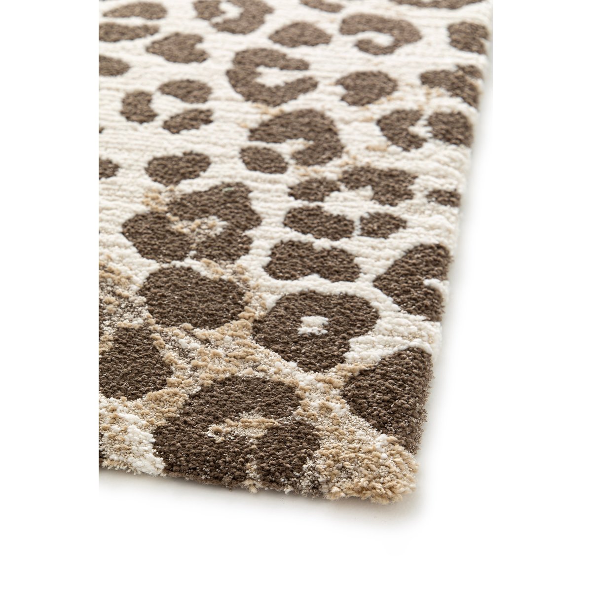 Tapis doux au design léopard KAROO beige sable, AFK LIVING