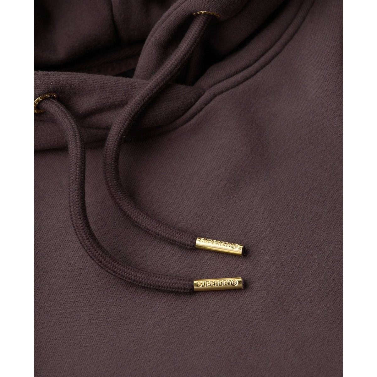 Robe à capuche avec strass effet tatouage noir carbone, SUPERDRY
