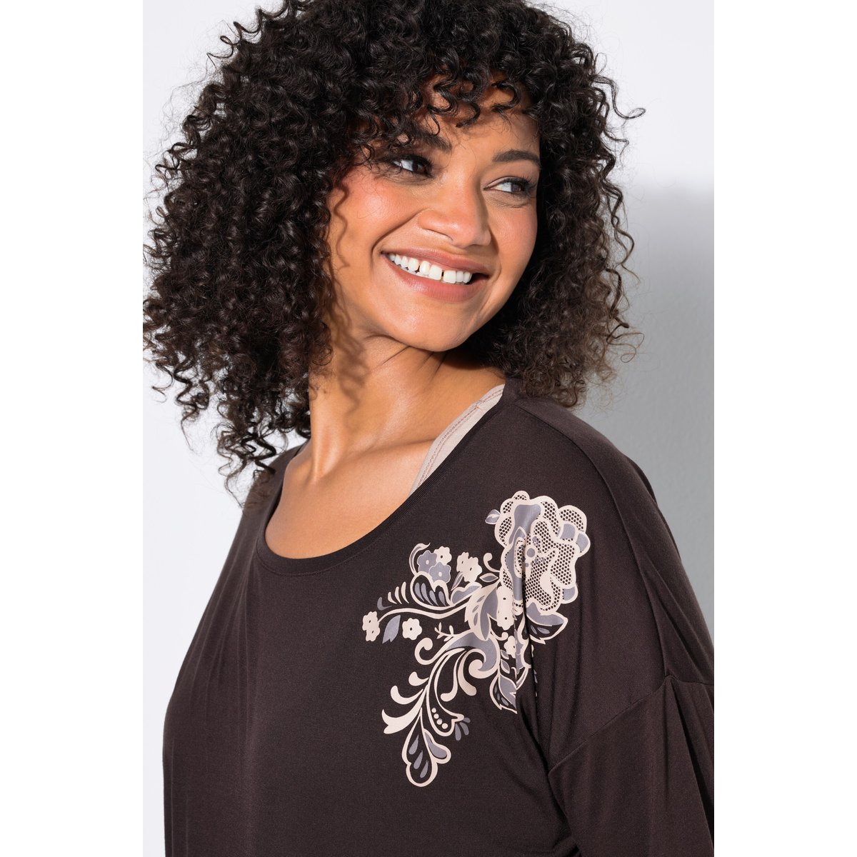 T-shirt de yoga acajou, ULLA POPKEN