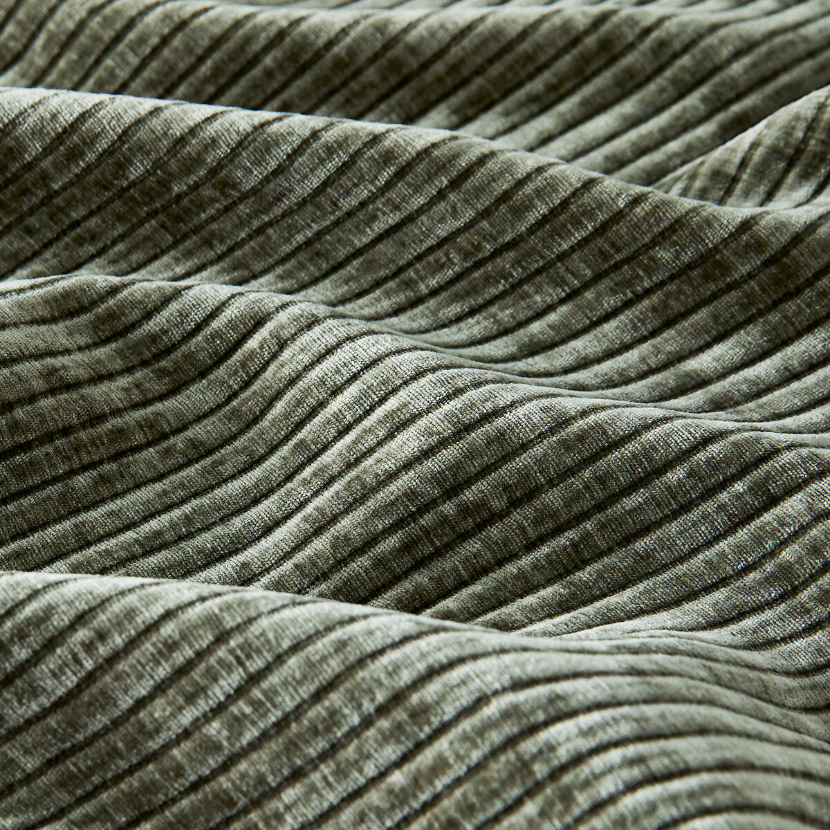 Carly Corduroy Pencil Pleat/Wave Header Curtain khaki, LA REDOUTE INTERIEURS