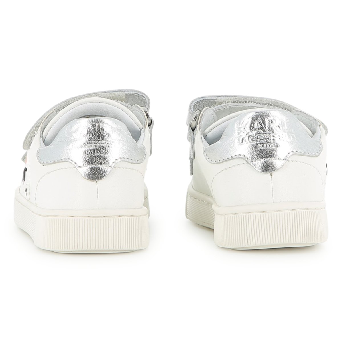 Baskets basse à lacets blanc, KARL LAGERFELD KIDS
