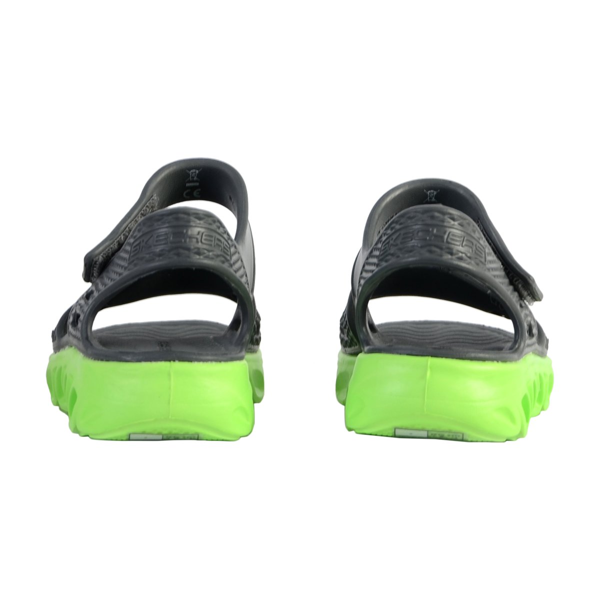 Sandale à Scratch Solzo charbon/citron vert, SKECHERS