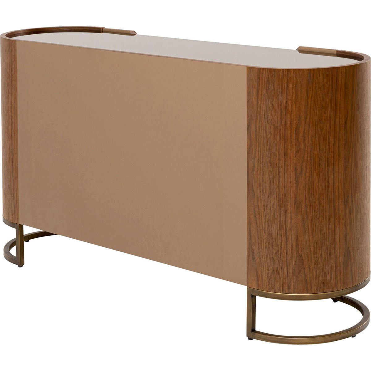 Buffet 3 portes en noyer et verre, GIORGIO marron, KARE DESIGN