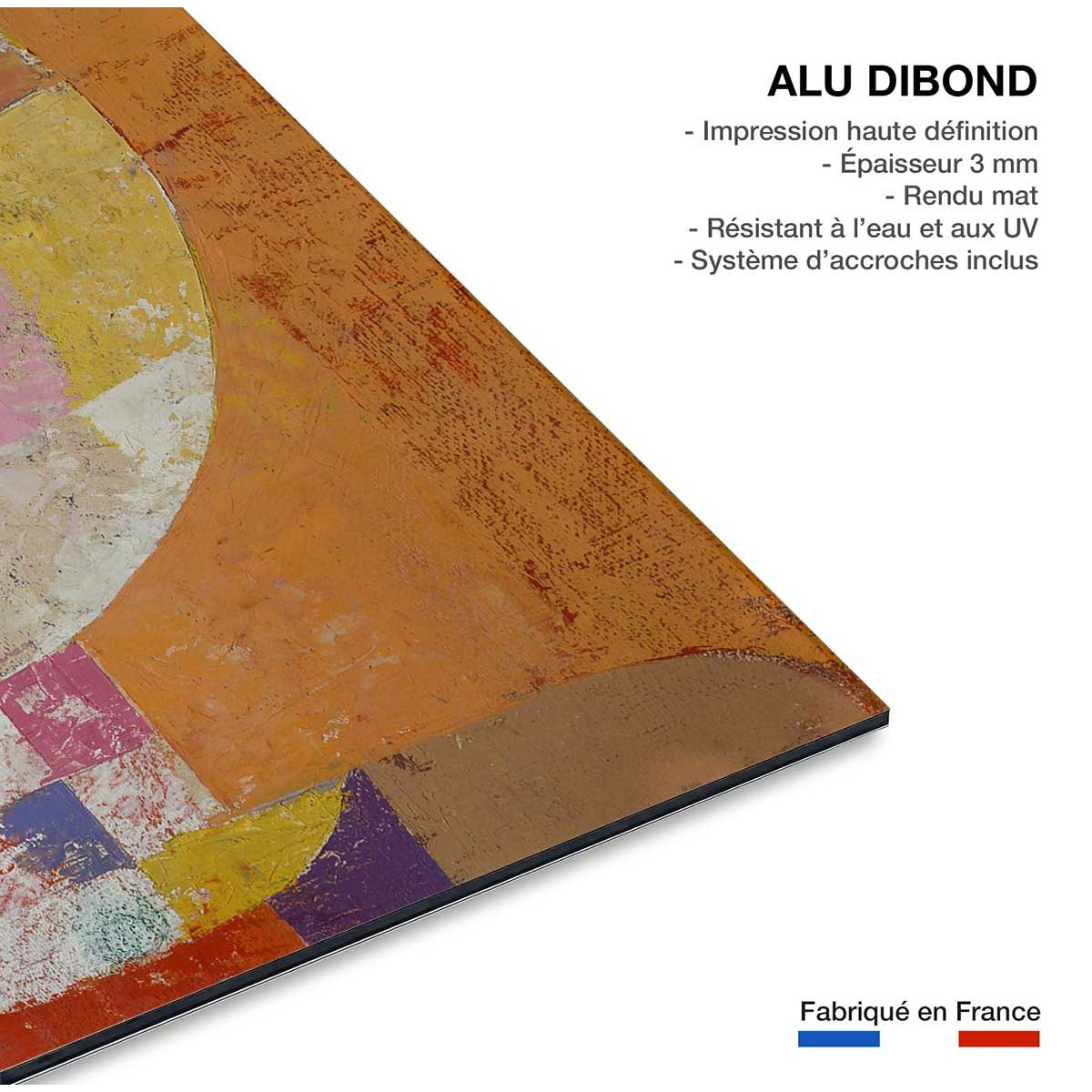 Tableau d'art classique Senecio de Paul Klee tableau alu dibond, HEXOA