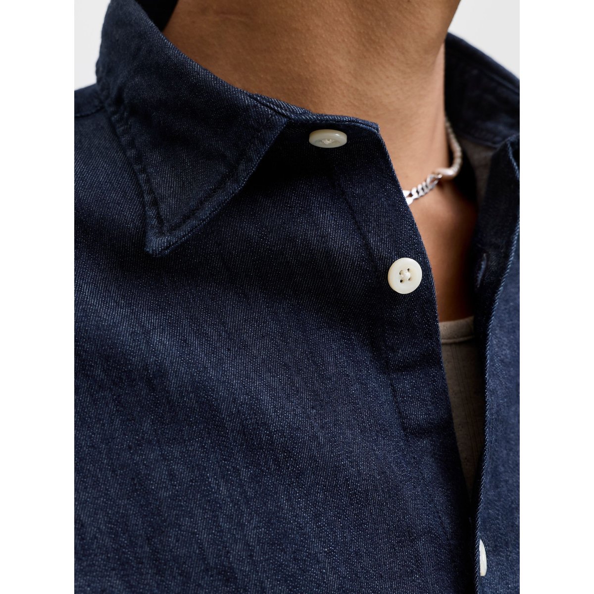 Chemise En Denim medium blue denim, JACK AND JONES PREMIUM
