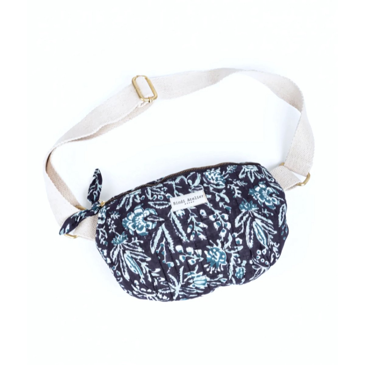 Sac banane adulte imprimé KALI bleu eclipse, BINDI ATELIER