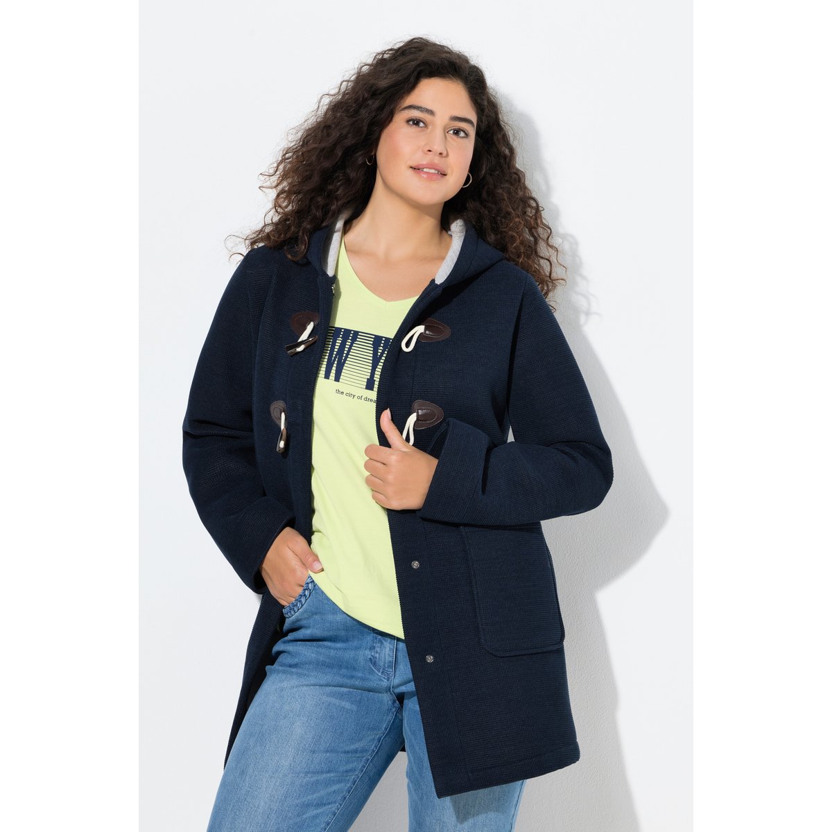 Duffle-coat HYPRAR à capuche marine, ULLA POPKEN