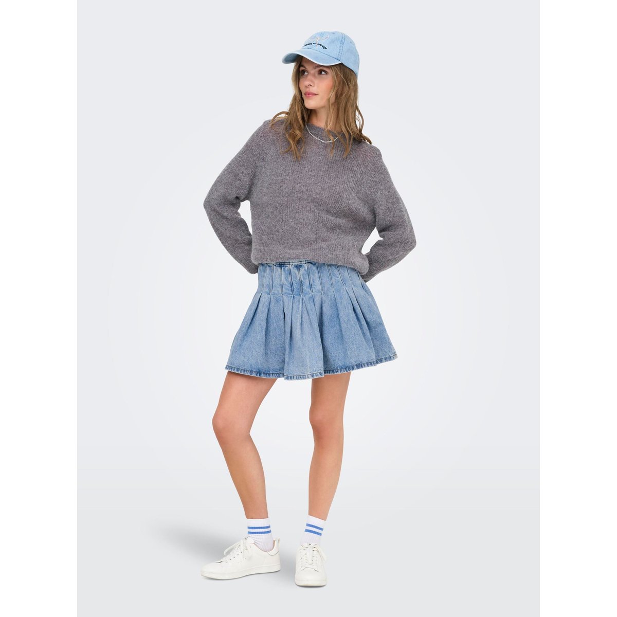 Jupe En Denim medium blue denim, ONLY