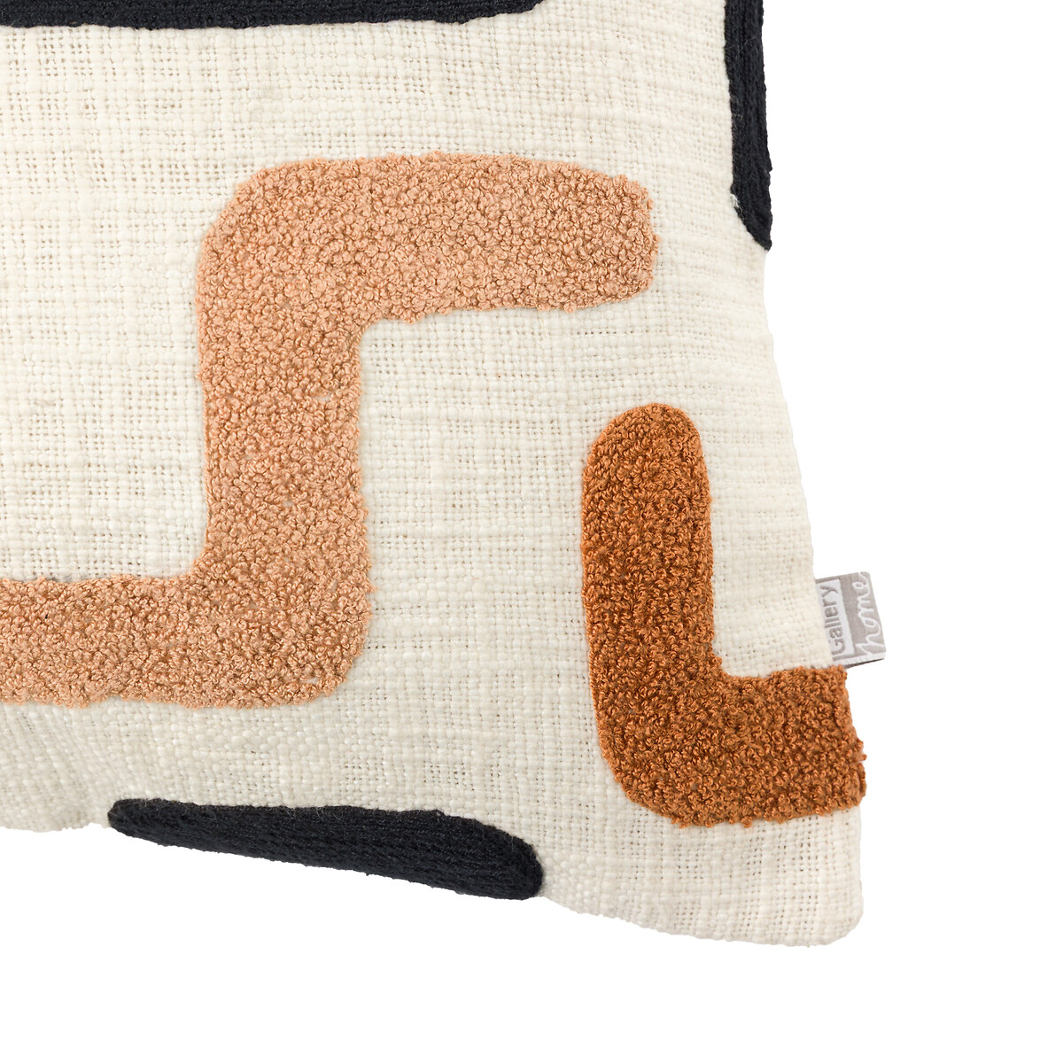 Arden Embroidered Filled Cushion nutmeg brown, SO'HOME