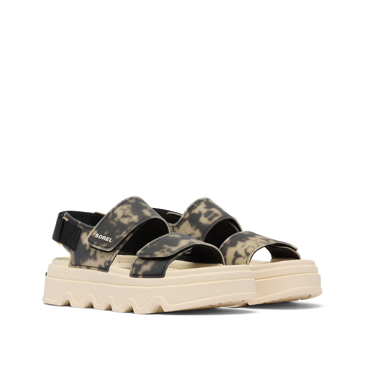 Kinetic™ Sunchase Double-Strap Sandals beige/black, SOREL