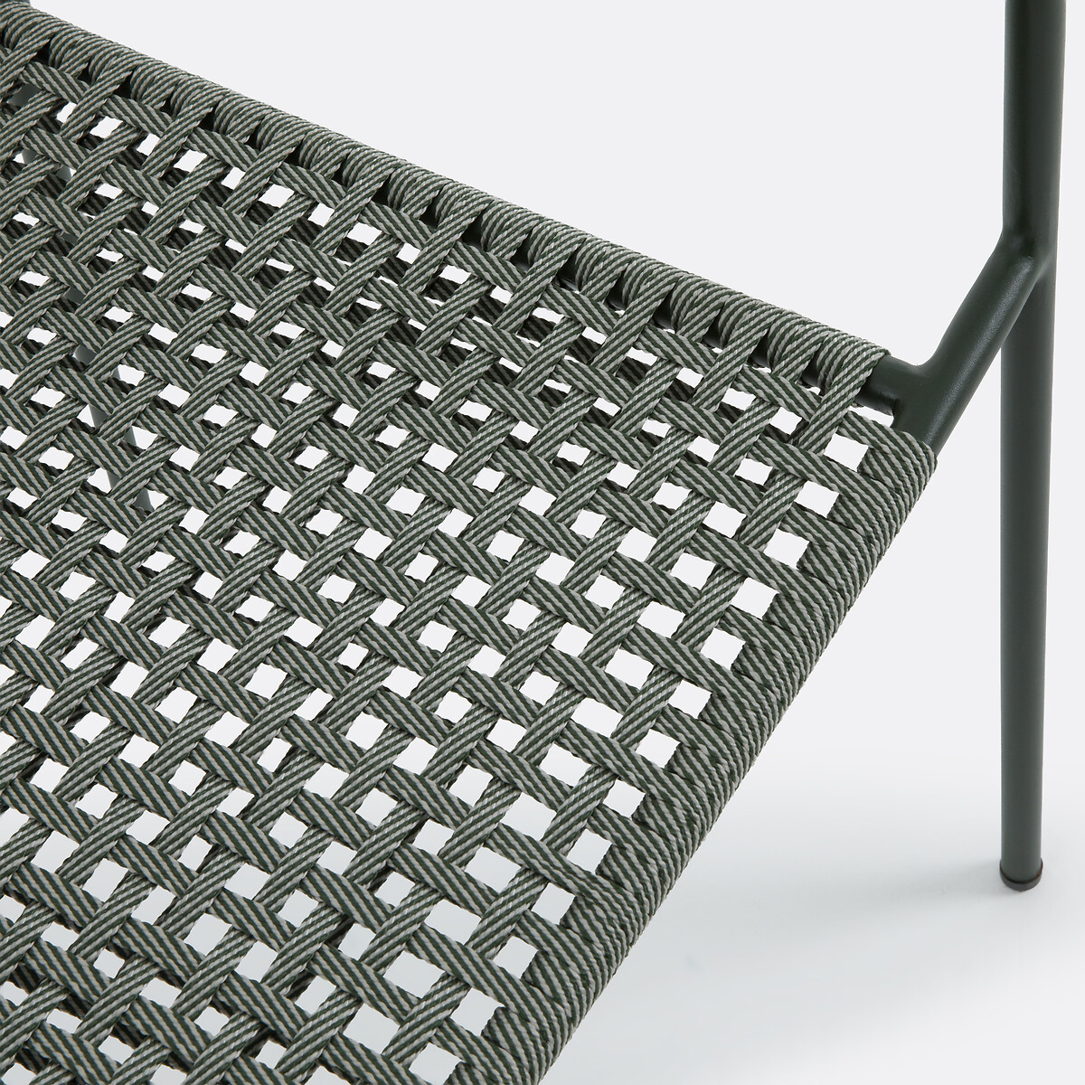 Set van 2 tuinstoelen, staal en touw, NAMY kaki   , LA REDOUTE INTERIEURS