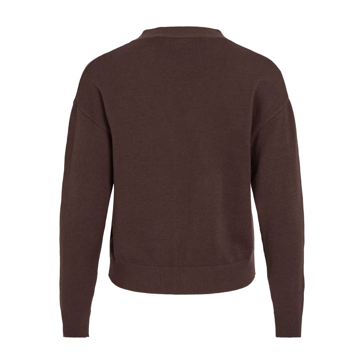 Gilet boutonné col V coffee bean, VILA